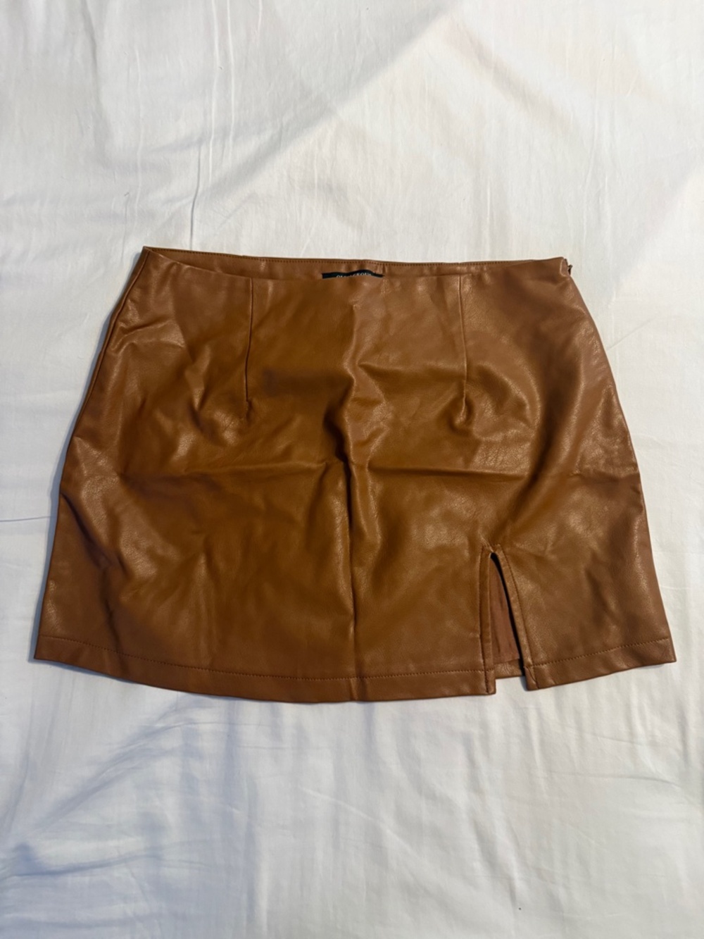 Olivaceous Faux Leather Skirt *NWOT*